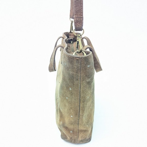 Madewell Suede Purse w metal studs and removable adjustable shoulder strap - Picture 6 of 15